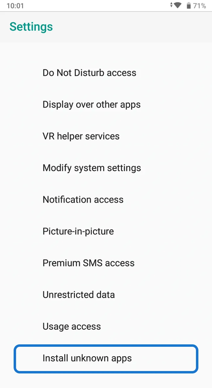 After downloading the 4Rabet app for Android, allow installation.