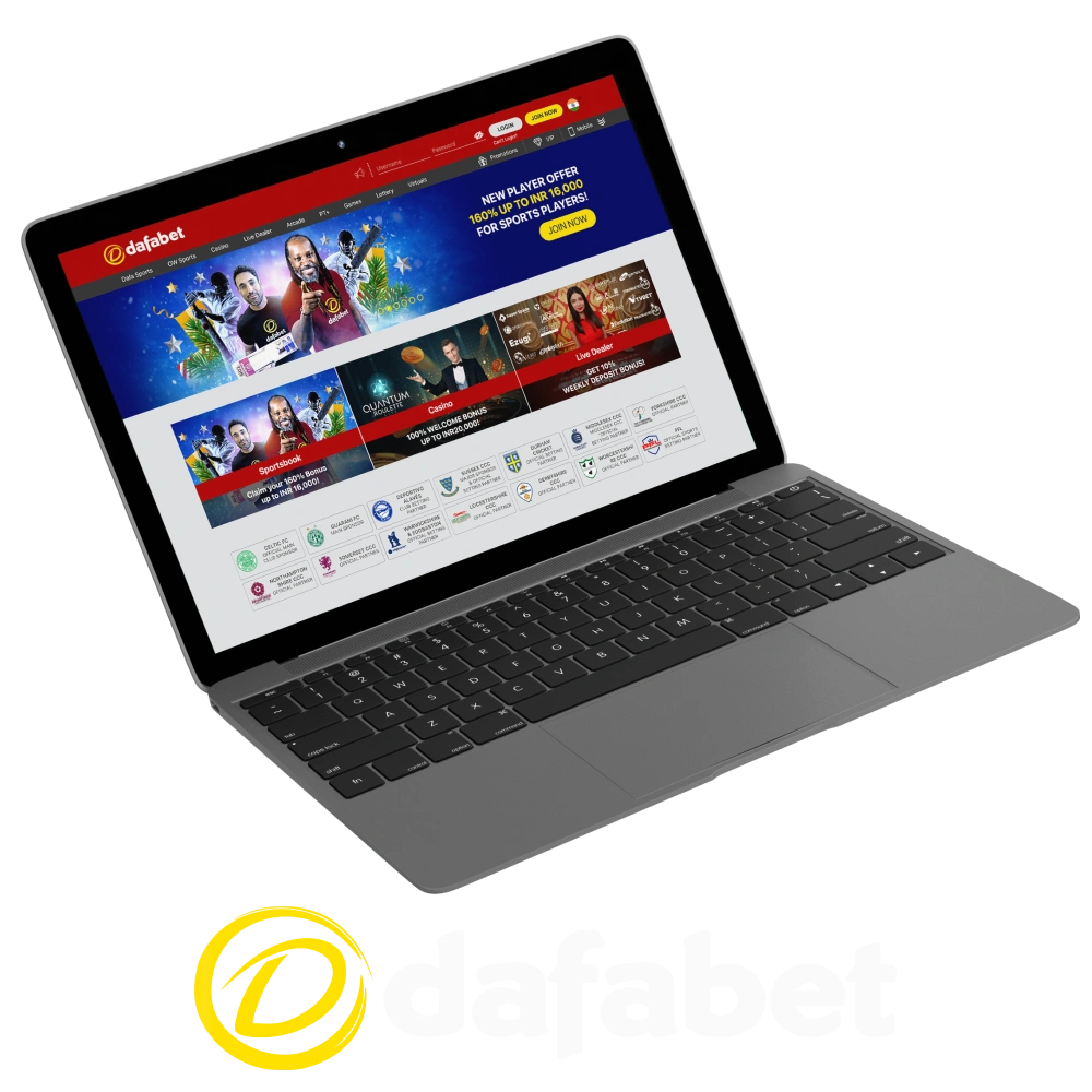 Engage in casino games at Dafabet in India.