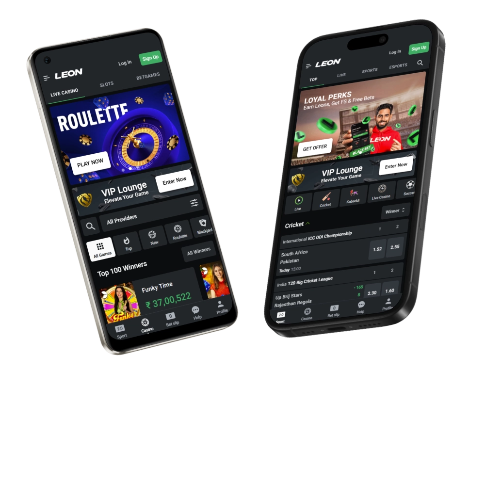 Leon Bet is an app that allows users to place bets and play casino games.