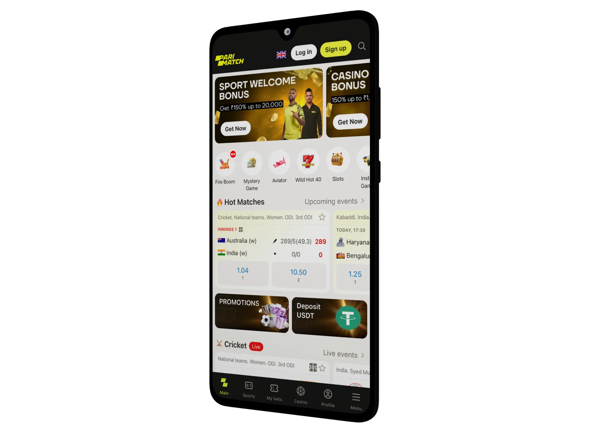 For those who enjoy gambling on the go, Parimatch offers a dedicated mobile app.